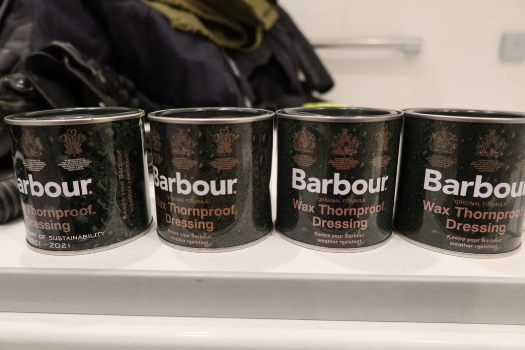 Barbour Wax Thornproof Dressing 4缶セット