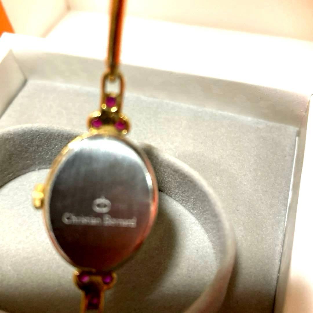 Christian Bernard ブレスウォッチ　天然石　ゴールドバングル