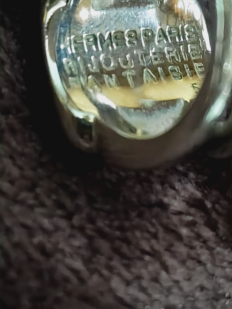 Ｊ*Ｊ様 犬の彫刻 シルバーリング 薄緑色