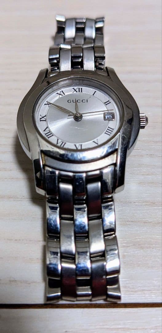 GUCCI デイト 5500L シルバー クォーツ レディース 腕時計