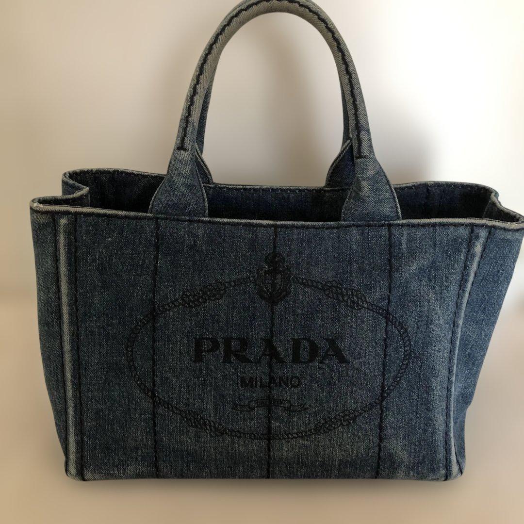 PRADA デニム カナパトートバッグ