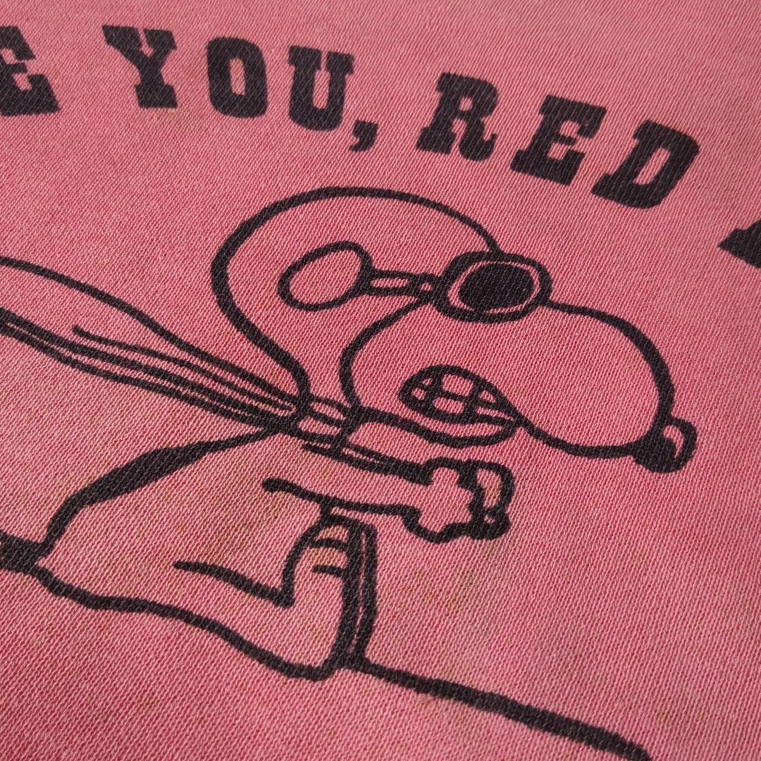 b*o様 スヌーピー トレーナー ピンク ヴィンテージ レッドバロン