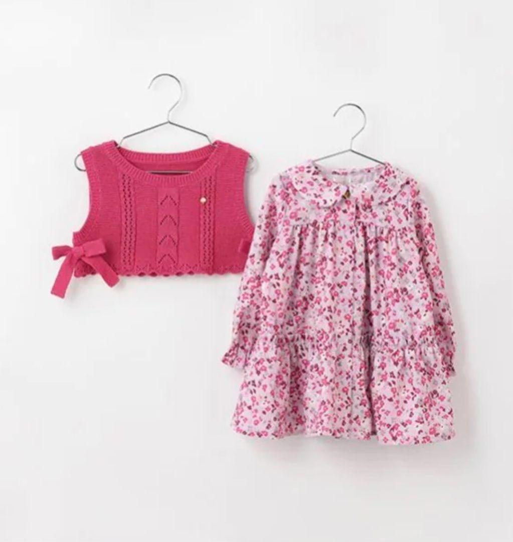 【新品タグ付き】ケイトスペード80 ワンピース ニットベスト　セットアップ