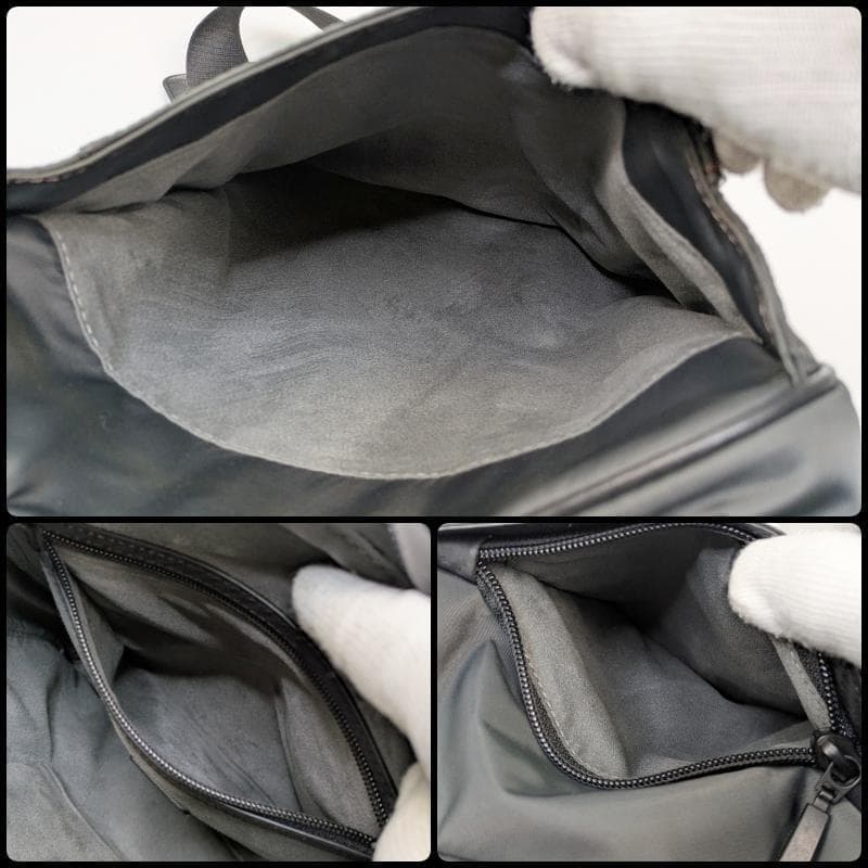 【美品】ダンヒル メッセンジャーバッグ クロスボディバッグ ナイロン レザー