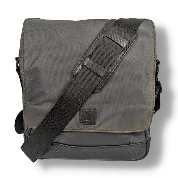 【美品】ダンヒル メッセンジャーバッグ クロスボディバッグ ナイロン レザー