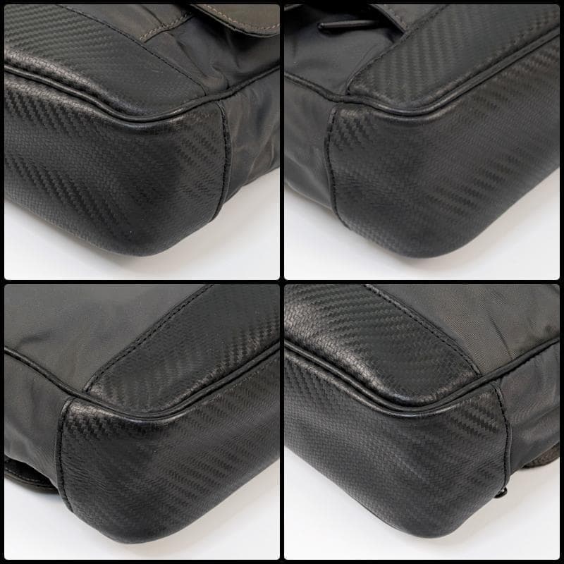 【美品】ダンヒル メッセンジャーバッグ クロスボディバッグ ナイロン レザー