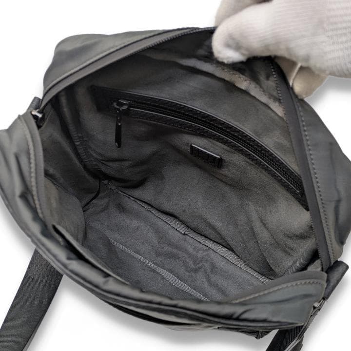 【美品】ダンヒル メッセンジャーバッグ クロスボディバッグ ナイロン レザー