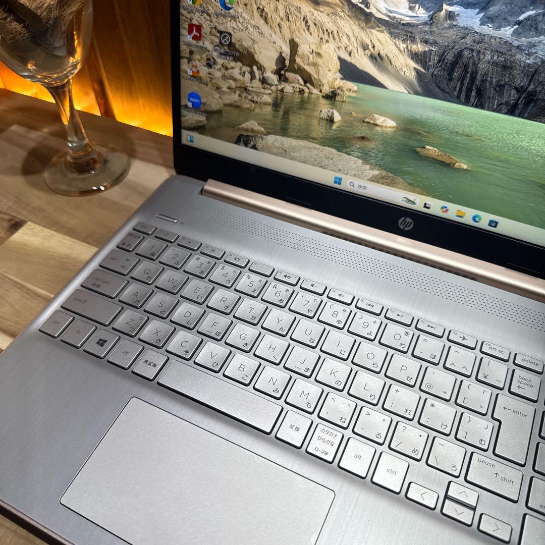 美品希少ピンク‼️HP☘Ryzen5 5500U☘SSD512GB☘ノートパソコン