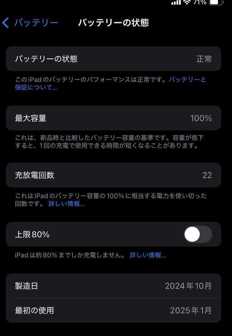 iPad mini A17pro セルラー256gb Apple care+加入