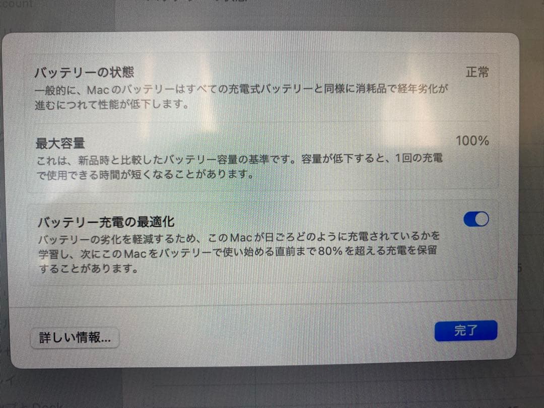 MacBookAir13インチM4スカイブルー最大容量100% 保護フィルム付き