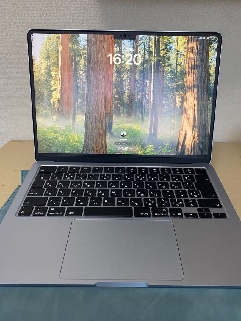 MacBookAir13インチM4スカイブルー最大容量100% 保護フィルム付き