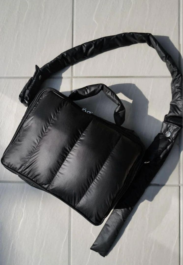 calin quilting mothers pouch bag　-BLK-