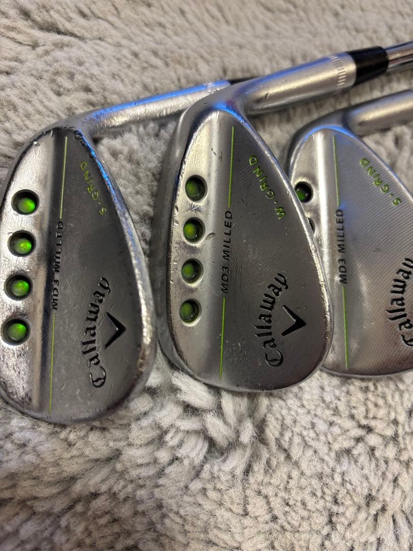 キャロウェイ ウェッジ 3本セット 48° 52° 58° グリップ新品交換済み