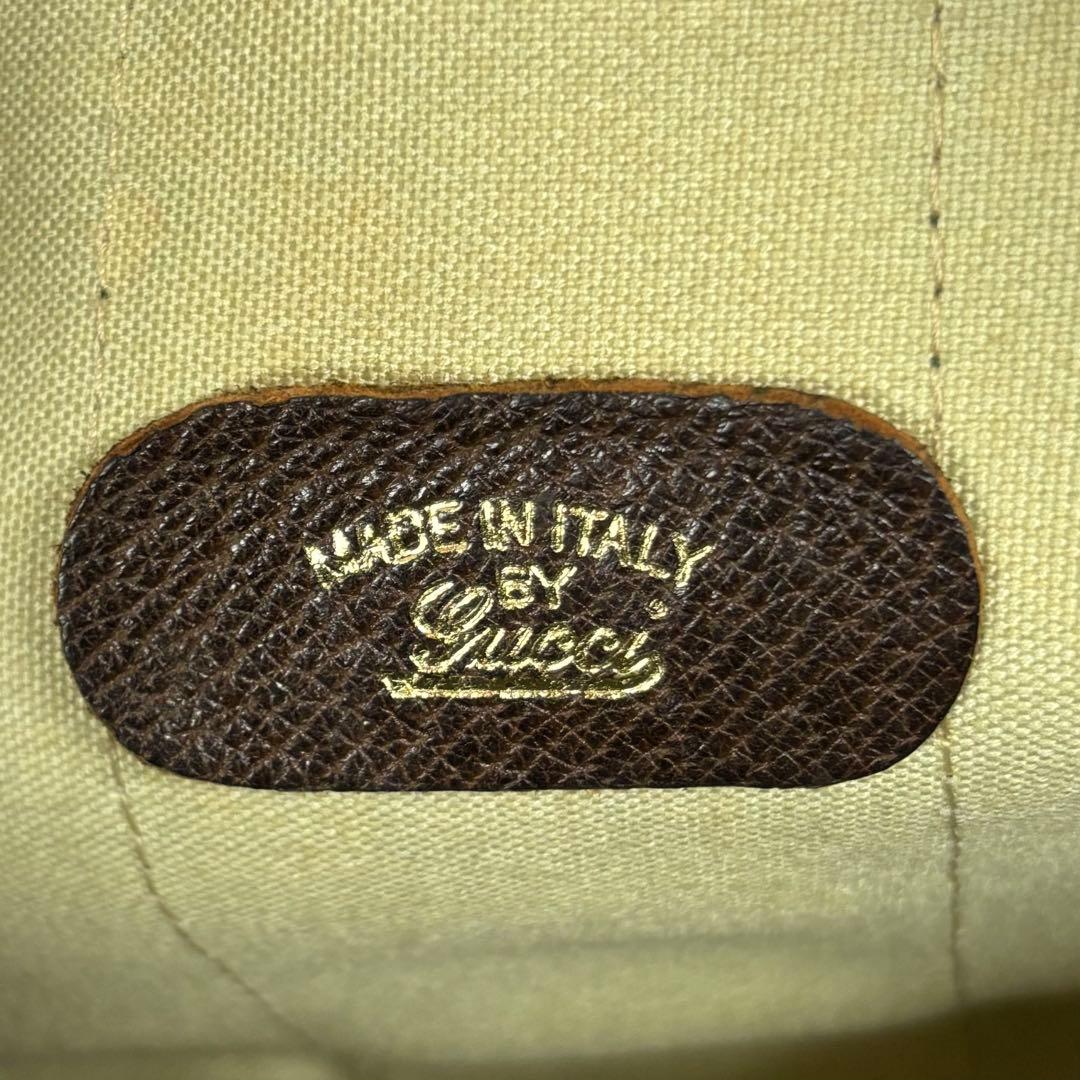 オールドグッチ　GUCCI ボストンバッグ GGキャンバス　シェリーライン　R