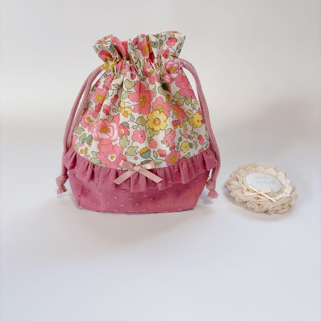 月野うさぎ様　レッスンバッグ　上履き袋　コップ袋　リバティ　ドットミニヨン