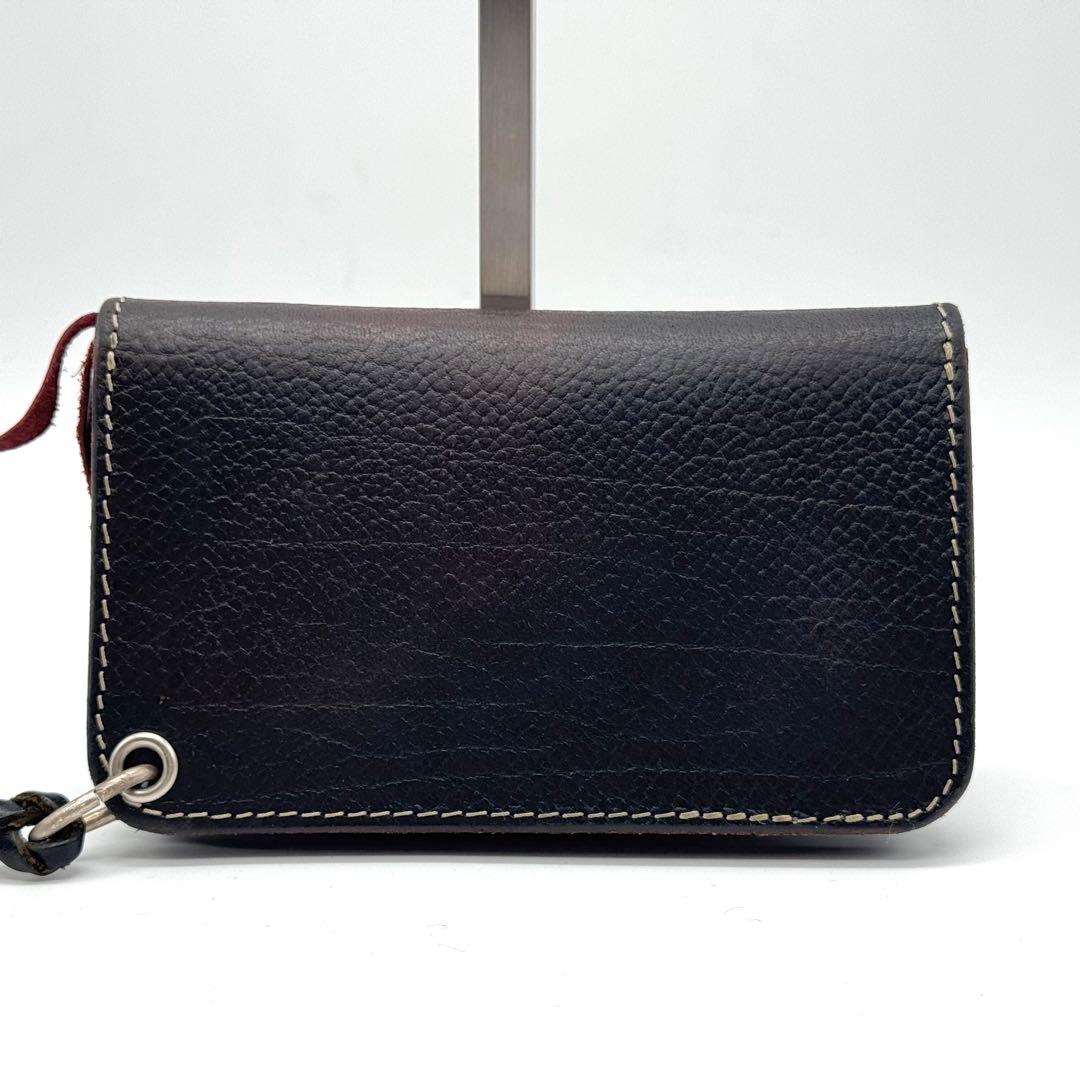 極美品 LARRY SMITH トラッカーズウォレット　ラリースミス コンチョ