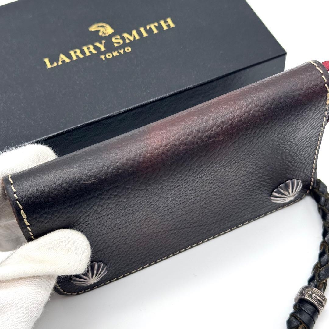 極美品 LARRY SMITH トラッカーズウォレット　ラリースミス コンチョ