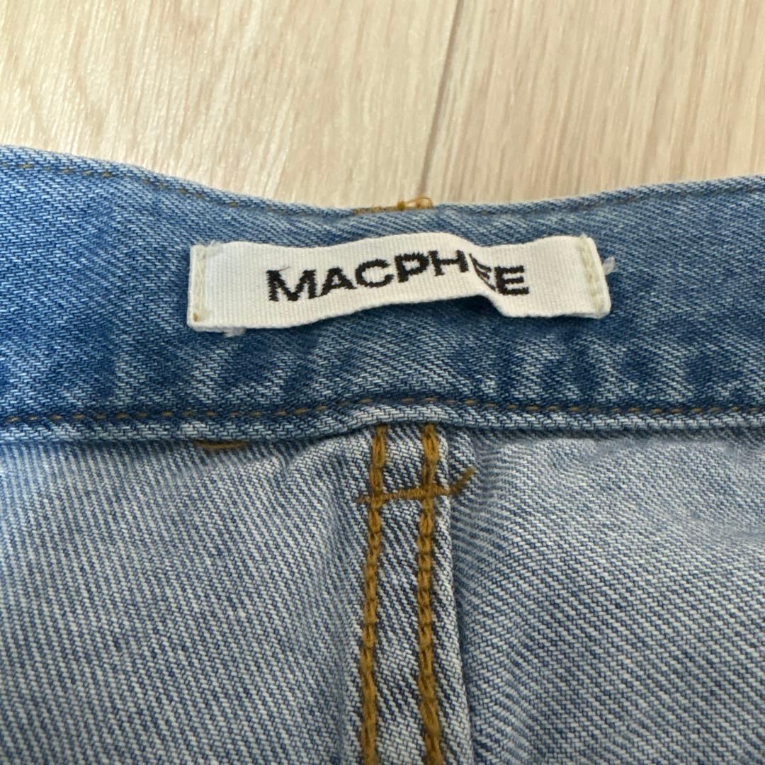 【パッチなし　36】MACPHEE パールデニム　コクーンテーパードパンツ