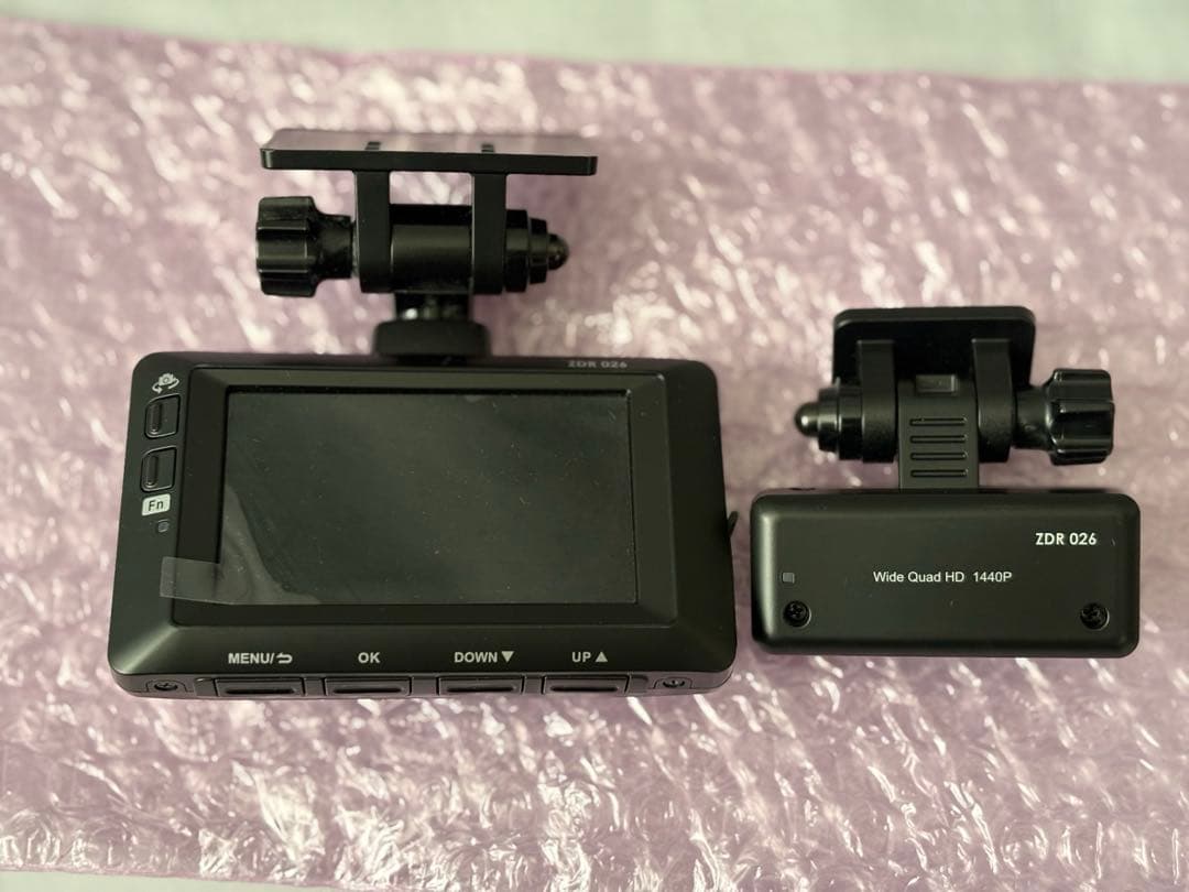 COMTEC ZDR026 ドライブレコーダー 前後カメラ