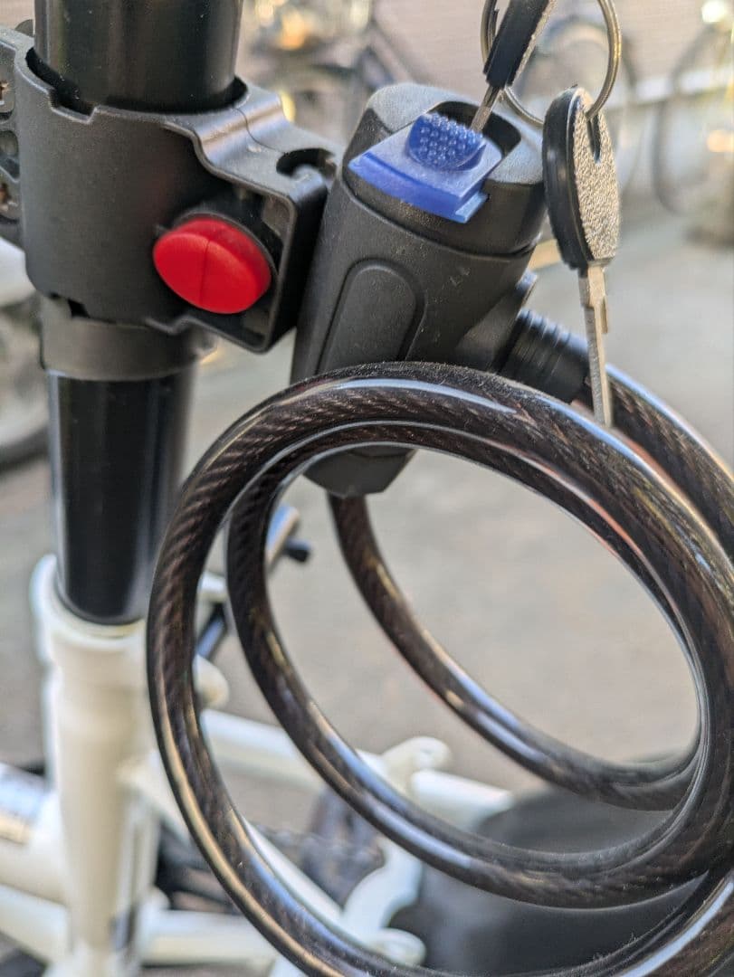 【千葉県引取限定】ACE BUDDY 折りたたみ自転車 ホワイト　美品