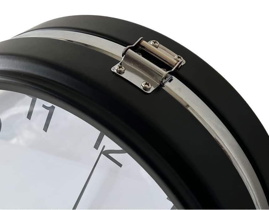 S*M様 MANBO 両面電波掛け時計 ブラック/ホワイト 310mm