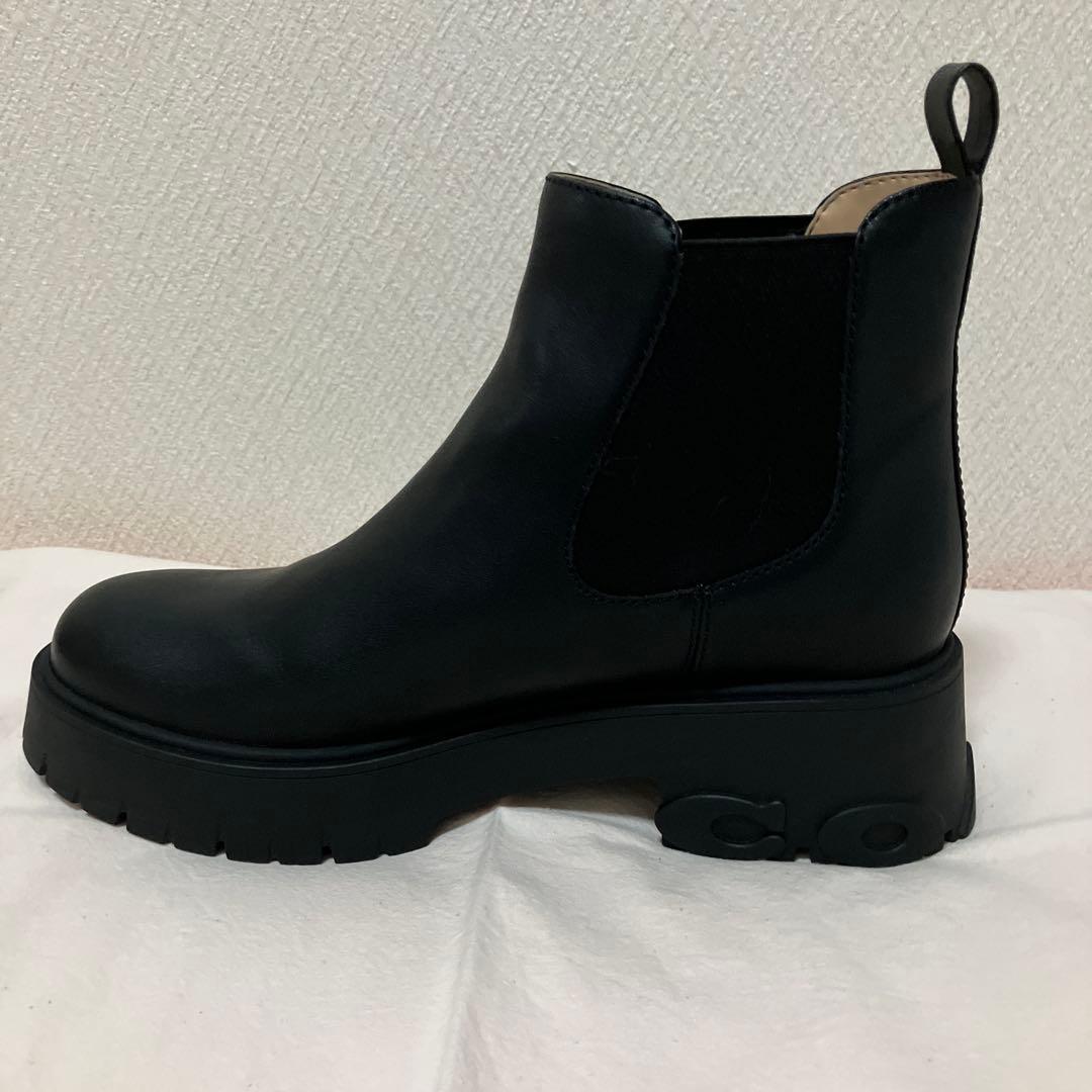 coach コーチ　サイドゴアブーツ　24.5 黒　使用頻度わずか　中も綺麗です