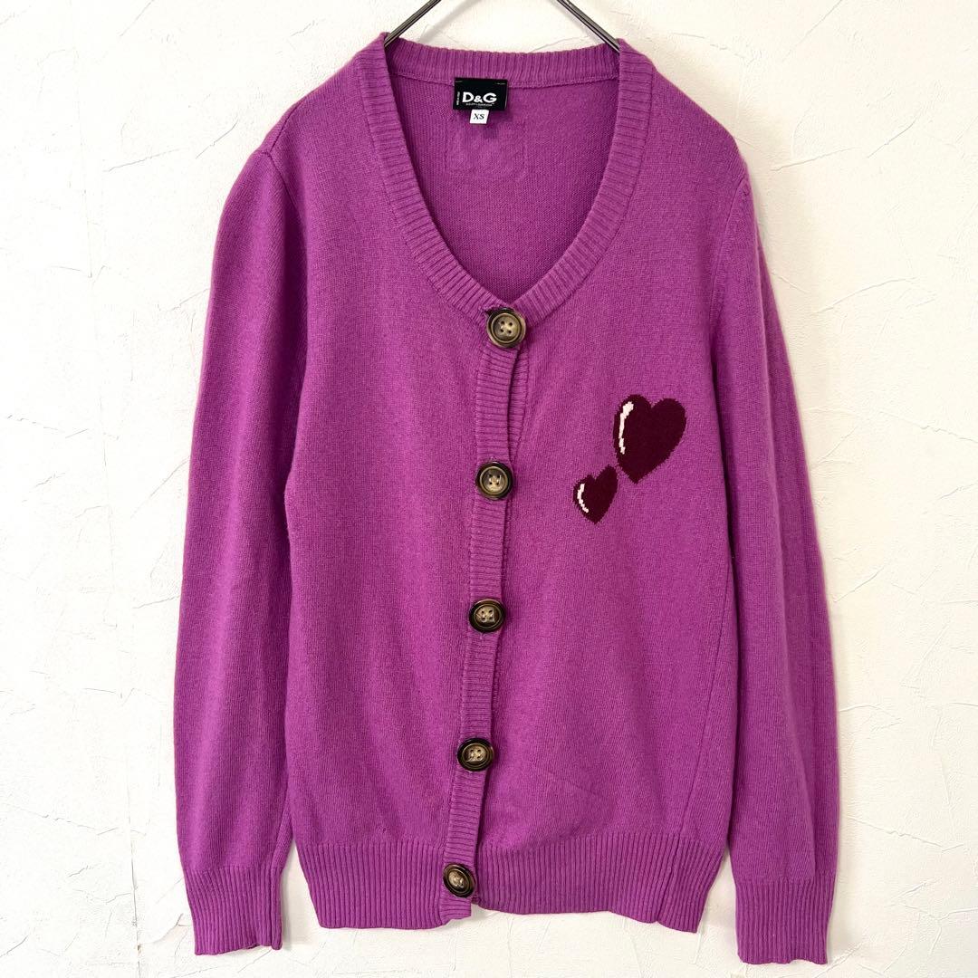 DOLCE&GABBANA ドルチェ&ガッバーナ ハート　カーディガン　ニット