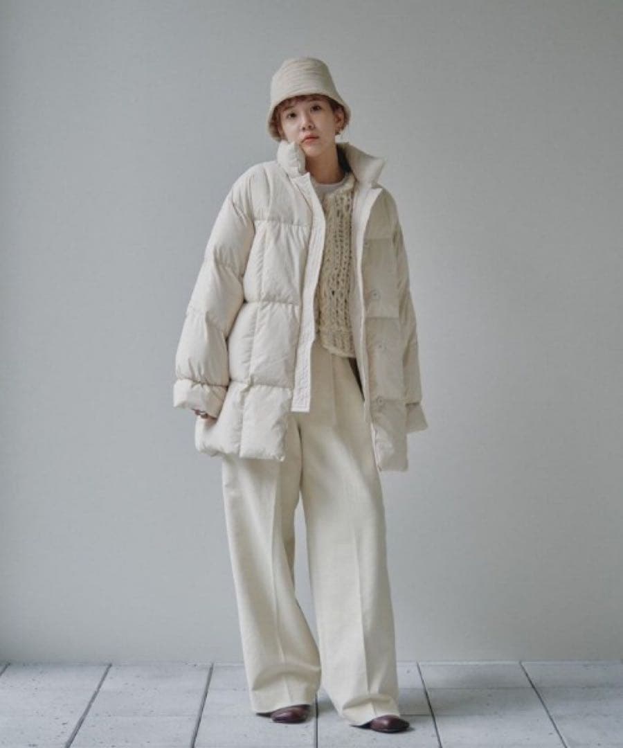 TODAYFUL アイボリー オーバーサイズ ダウンジャケット