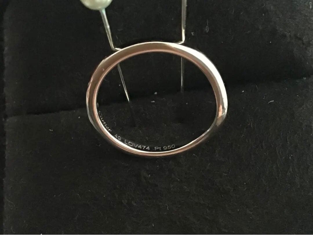 Cartier バレリーナカーブウエデイングリング　49号