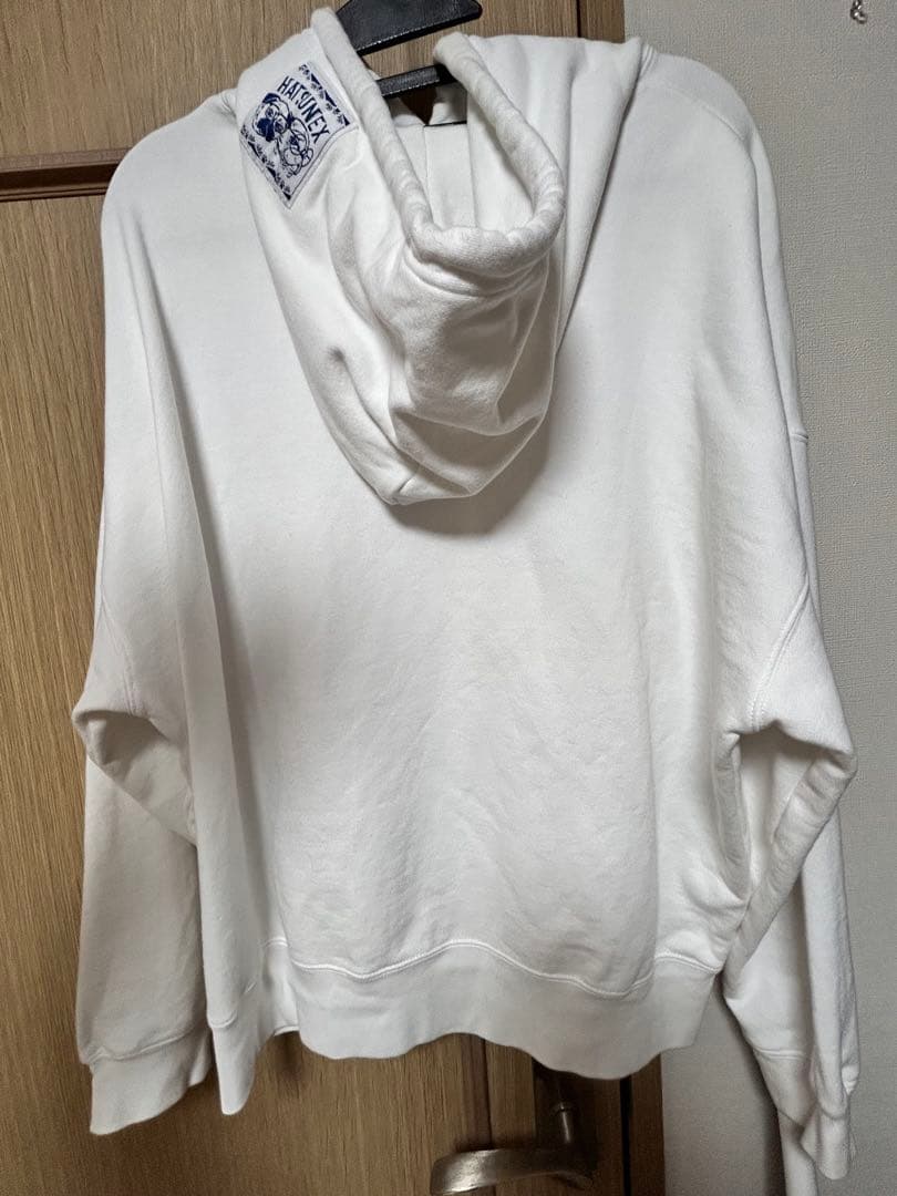 Hatsunex コラボパーカー たっくーtv ウィメンズ 白 水色