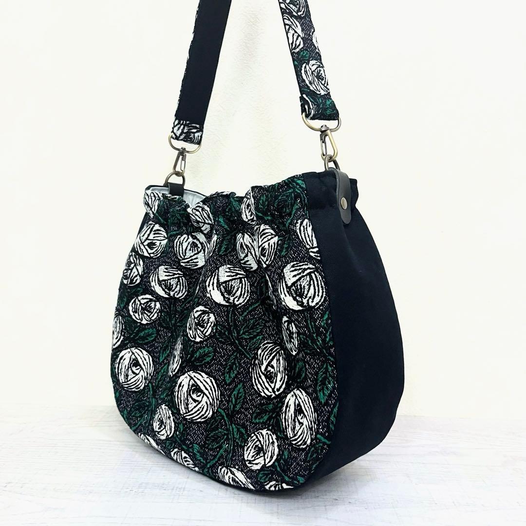 ミナペルホネン　ハンドメイド　ショルダーバッグ　rosy