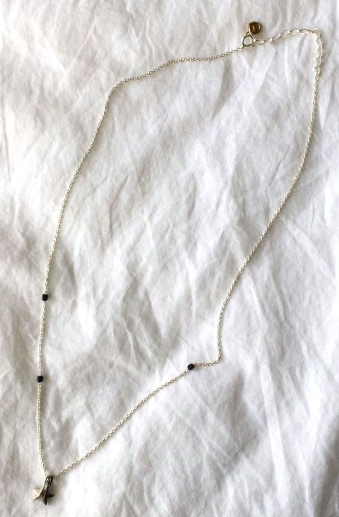 アンプジャパン　スターモチーフ　シルバー　ネックレス　SILVER　バイカラー