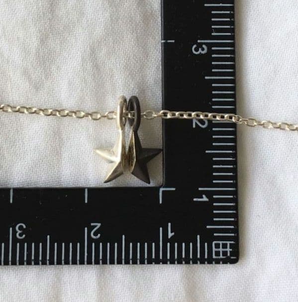 アンプジャパン　スターモチーフ　シルバー　ネックレス　SILVER　バイカラー