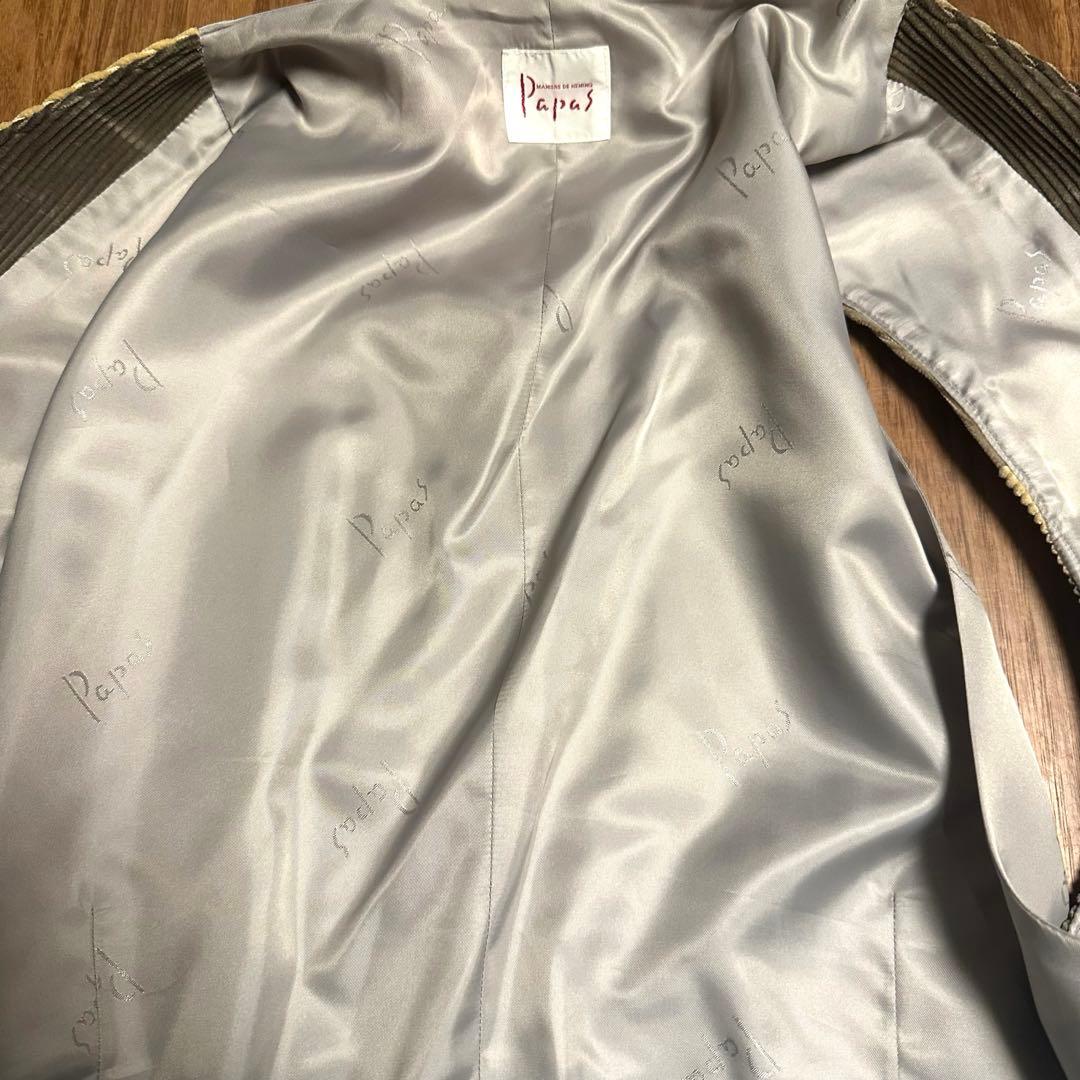 サ*ル様 【レア】Papas コーデュロイパッチワークベスト