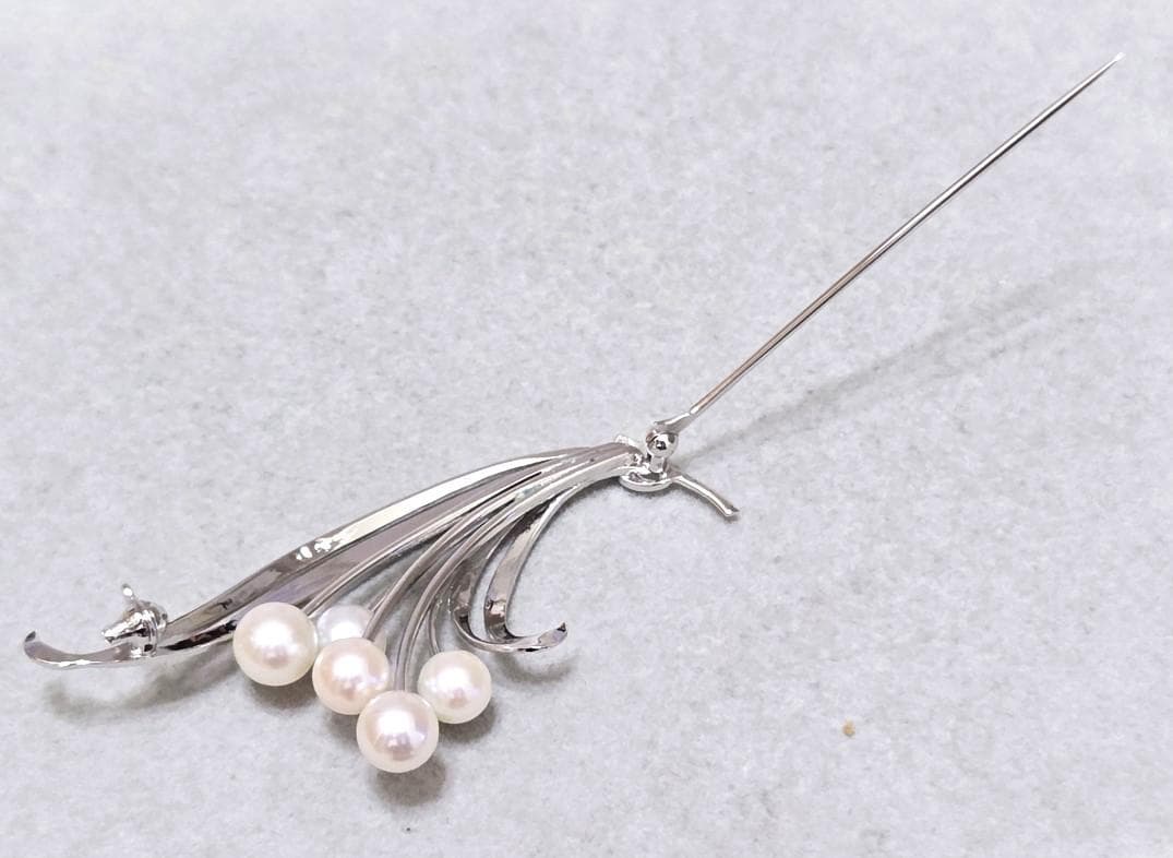 MIKIMOTOミキモト パール SILVER　ブローチ　42315