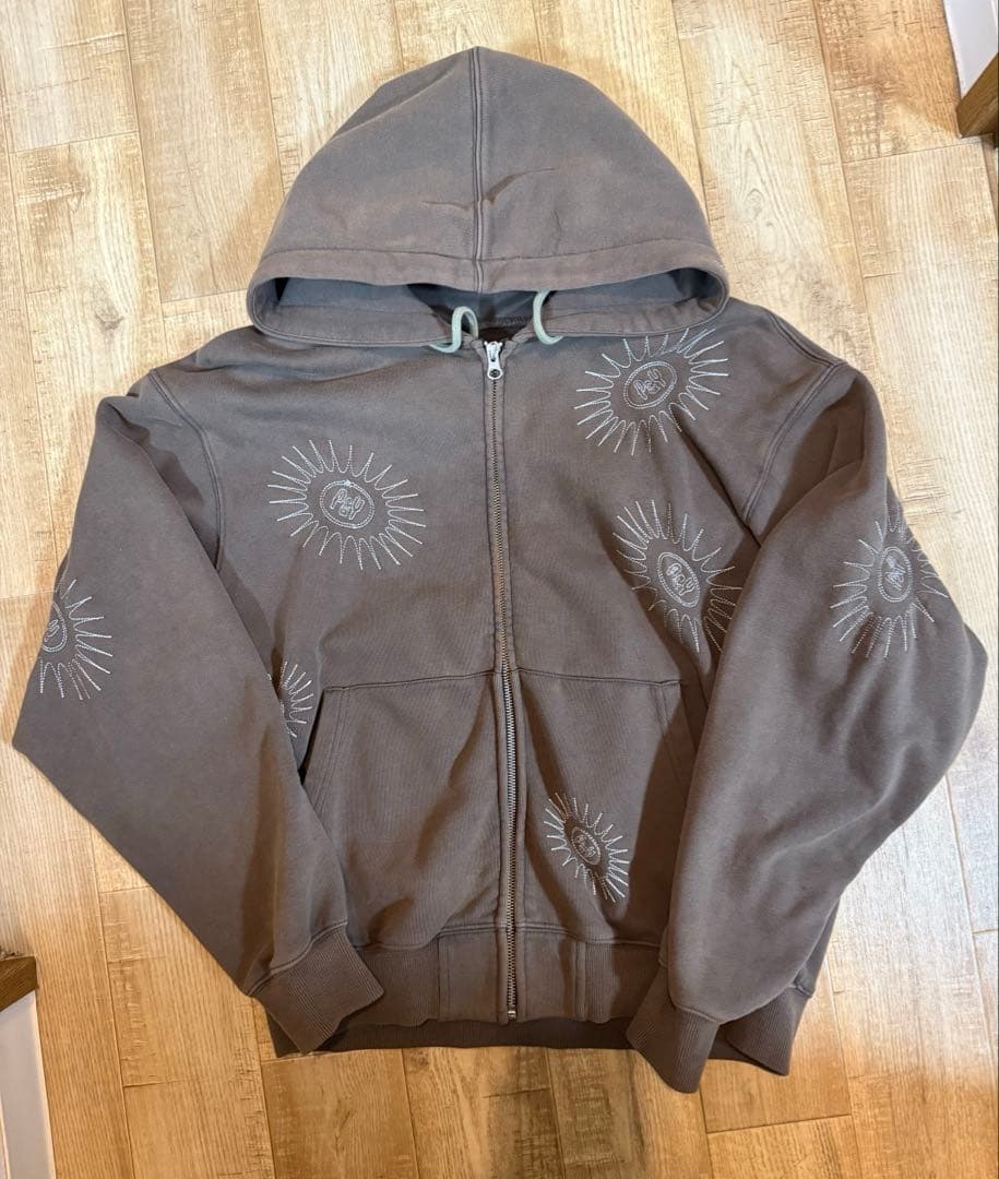 punkandyo ジップパーカー 茶色　S