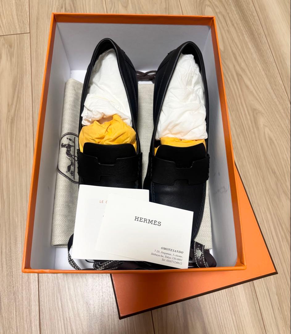 【最終値下げ】エルメス パンプス アンタンポレル50 レザー 36.5 ブラック