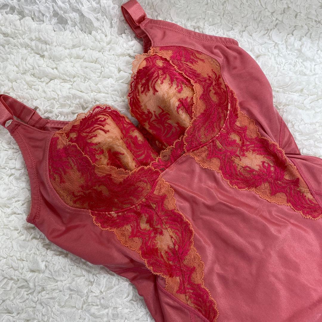 マルコ 補正下着 ボディスーツ E80 LL カーヴィシャス ピンク