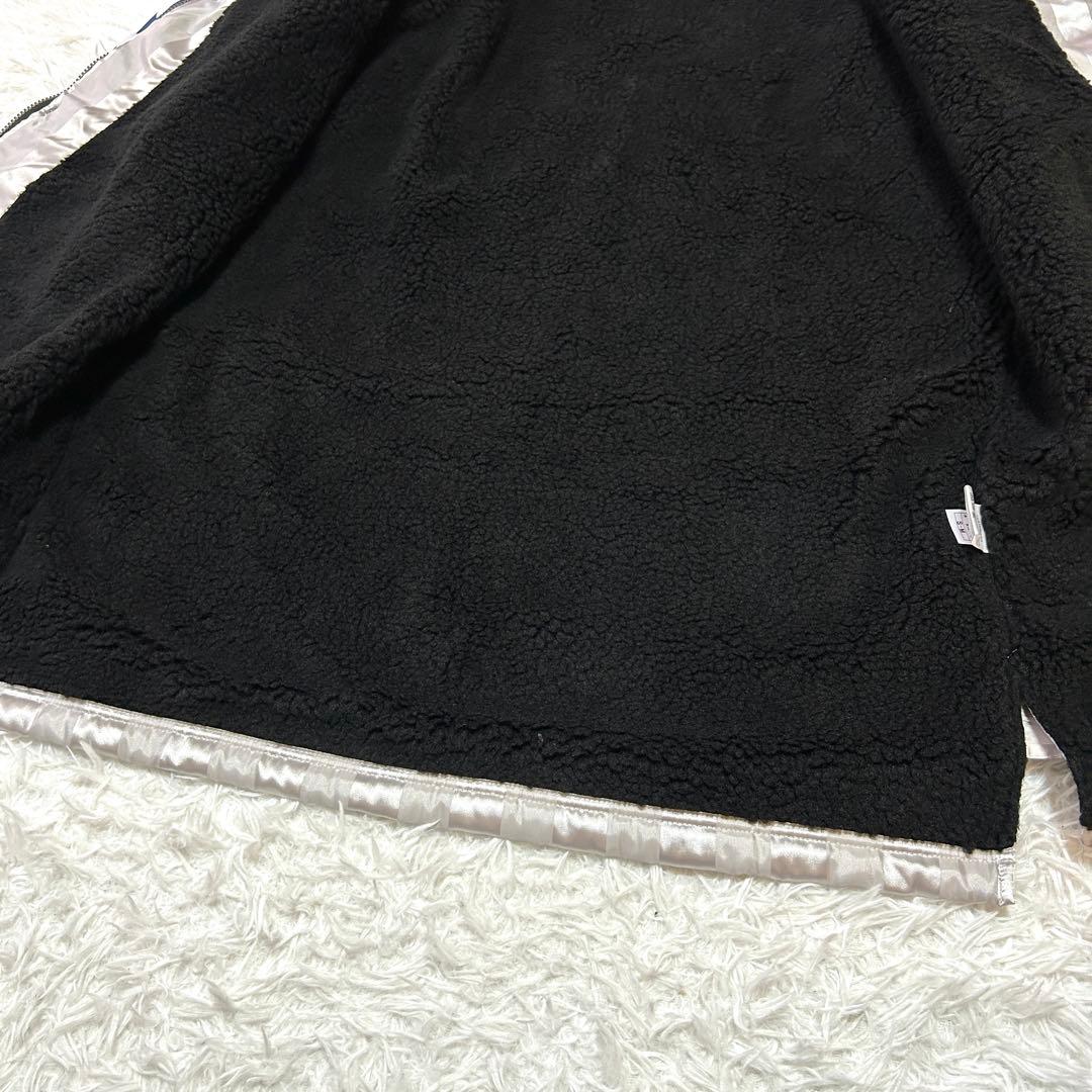 新品タグ付き ヒュンメル ロングボアコート S-M シルバー 撥水 防寒 566