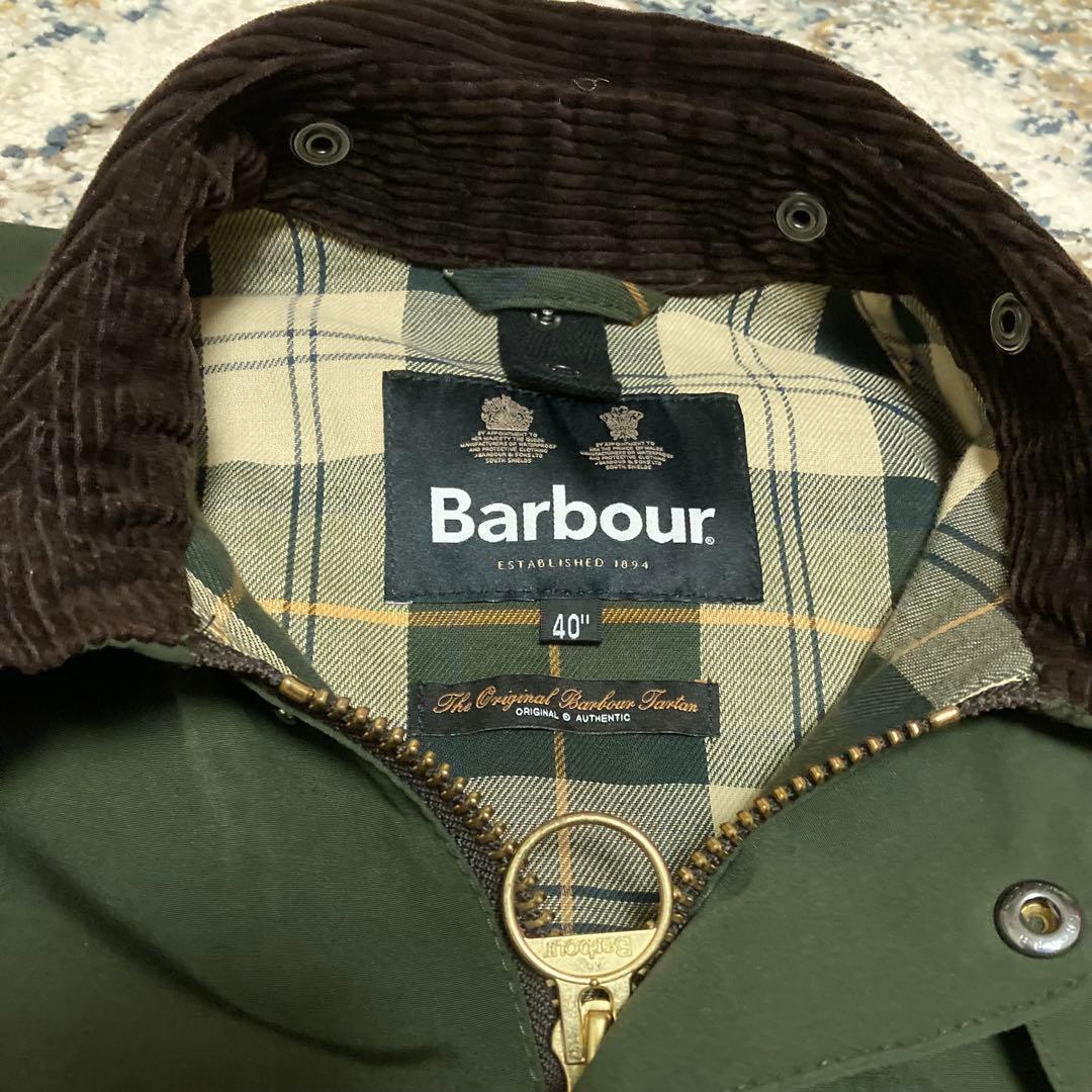 Barbour BEDALE 2レイヤー 40 ビームス別注 L カーキ