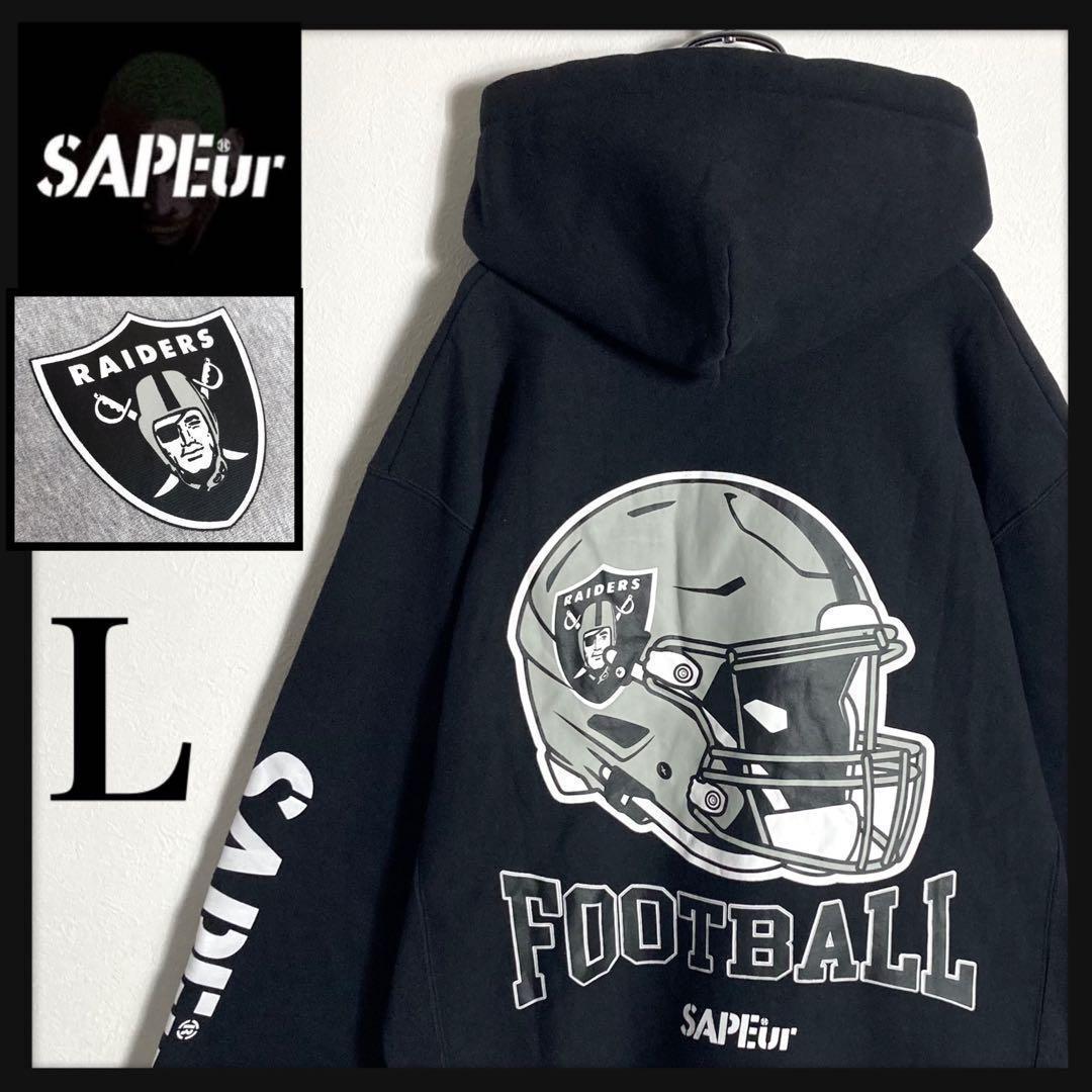 【限定コラボ】サプール レイダース RAIDERS パーカー ブラック L 美品