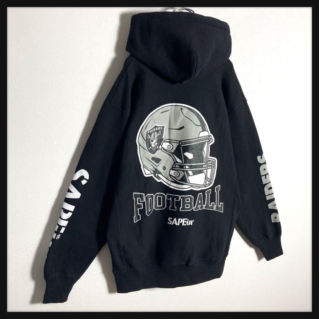 【限定コラボ】サプール レイダース RAIDERS パーカー ブラック L 美品