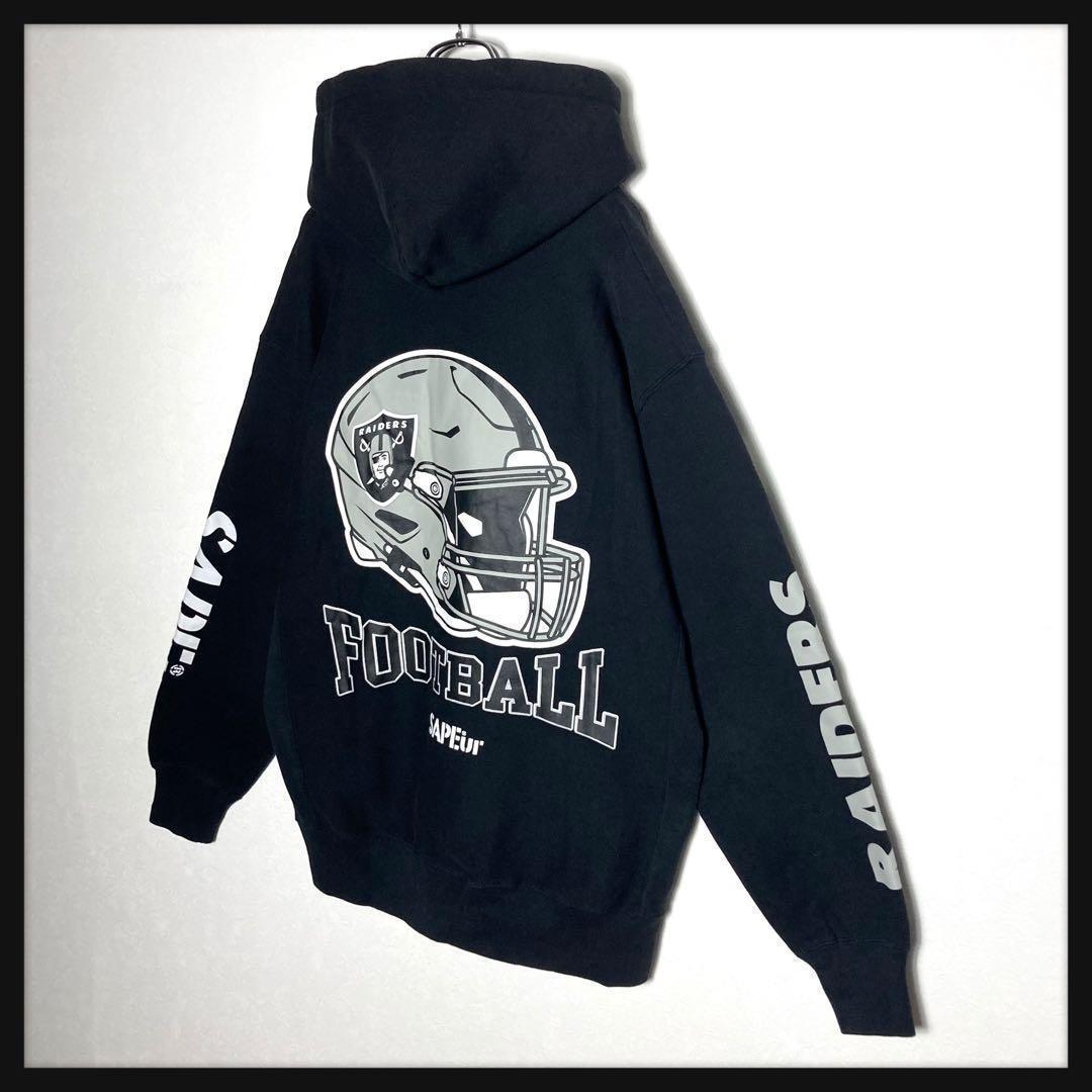 【限定コラボ】サプール レイダース RAIDERS パーカー ブラック L 美品