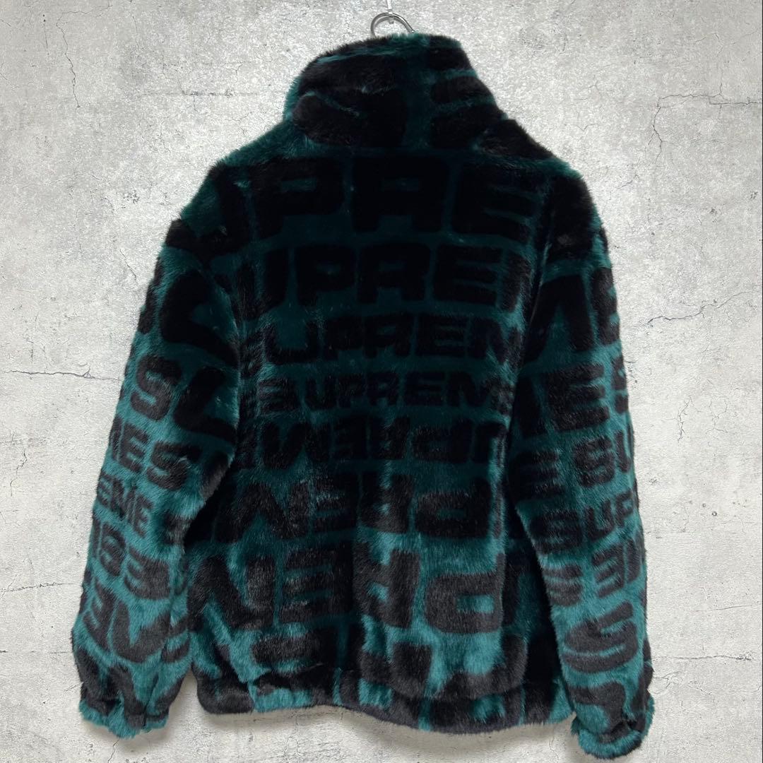 【新品未使用】タグ付き シュプリーム フェイクファー ボンバー ジャケット S
