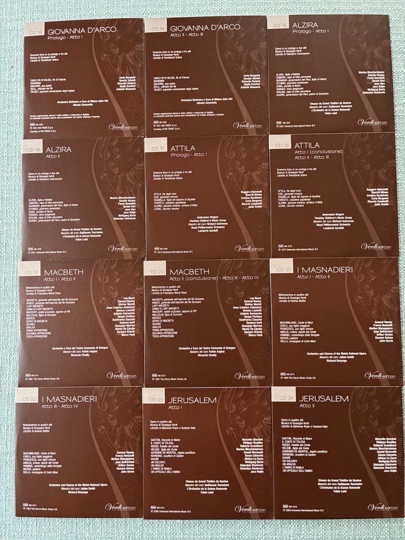 ヴェルディオペラ　ボックスセット　74 CD