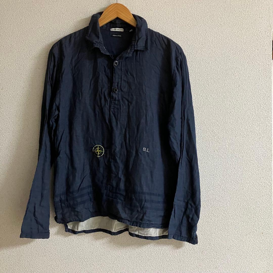 90年代　Stone  プルオーバーシャツ ガーゼシャツ