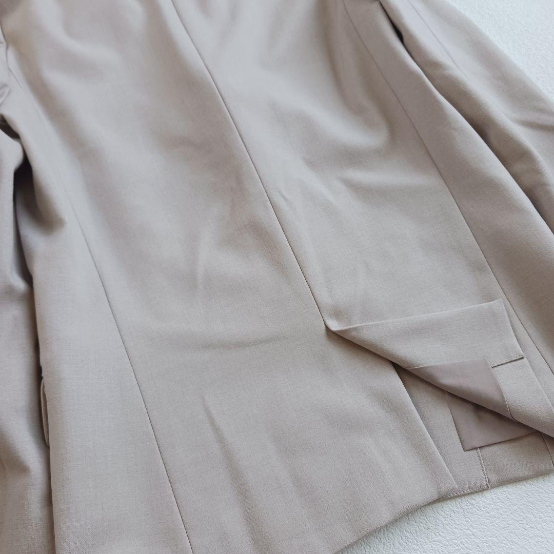 プラステ　ブラッシュドバックカラーレスジャケット＋スティックパンツ　XXS XS