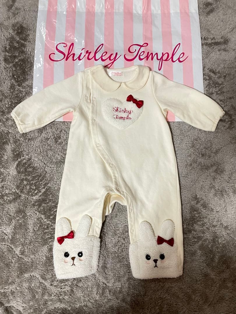 シャーリーテンプル　カバーオール　裏起毛　80