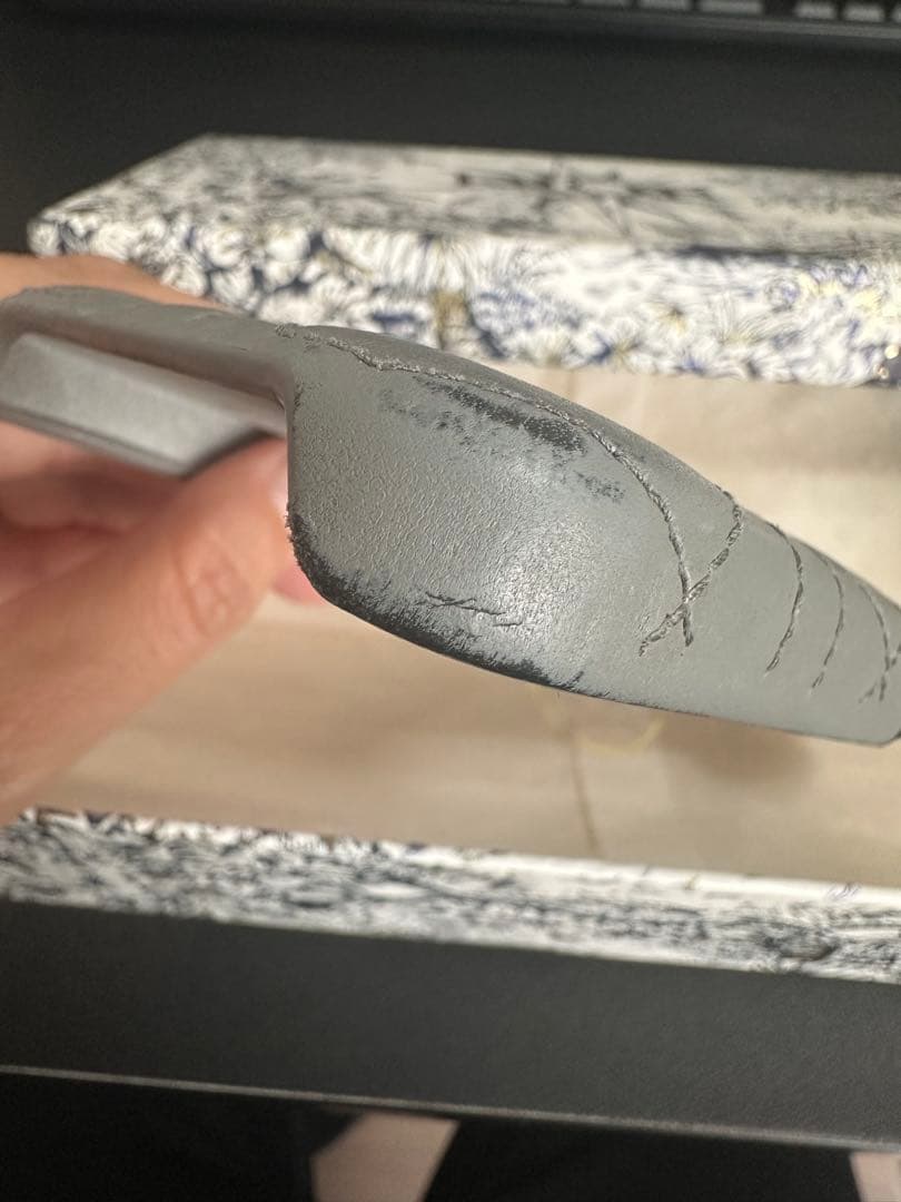 Dior グレー キルティング iPhoneケース