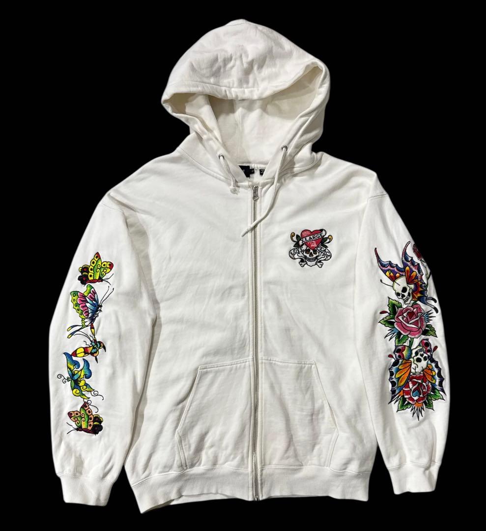 S*i様 XLARGE × EdHardy ラインストーン スウェット パーカー